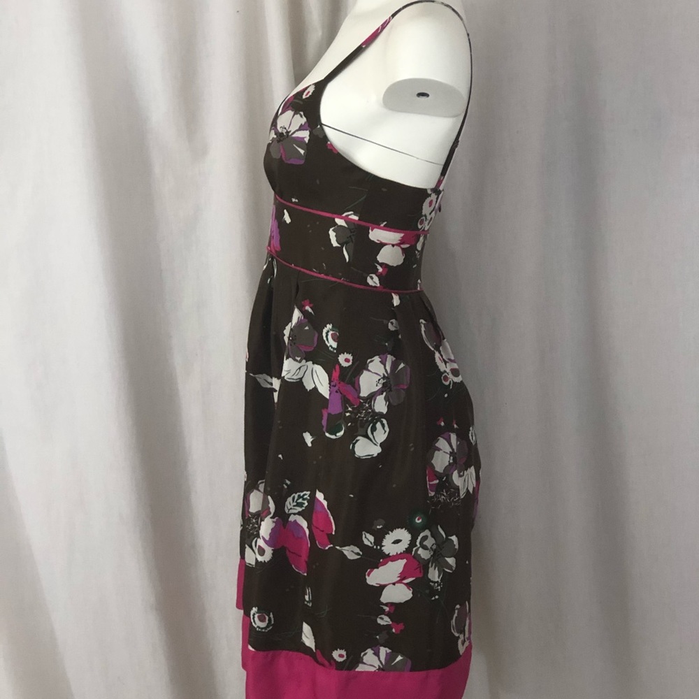 Y2K Guess silk floral dress sz 3 garden‎ party juniors - Picture 3 of 8